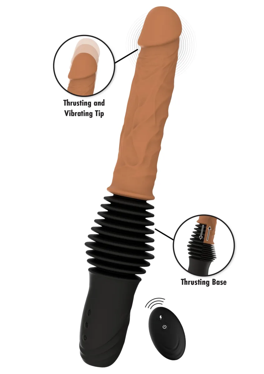 Realistický vibrátor s dvojitým ťahom