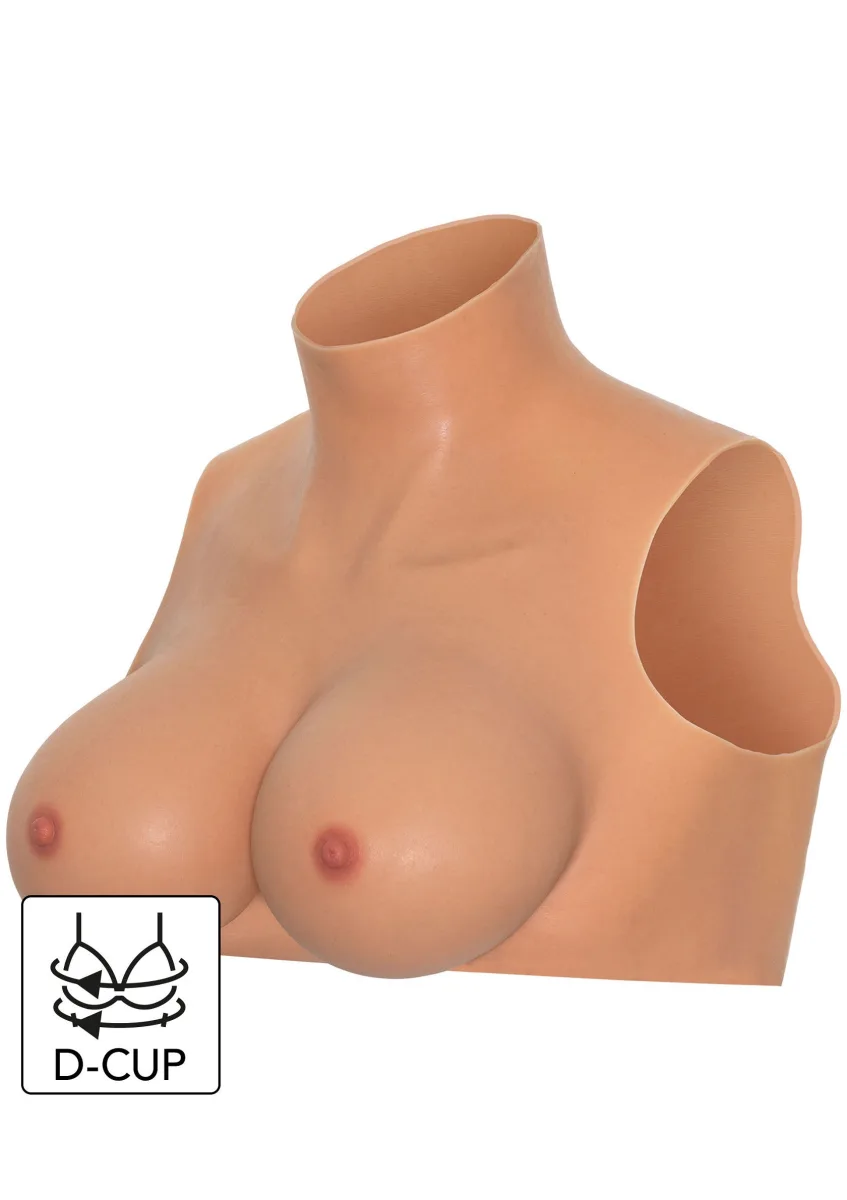 Crop top s košíkom D na nosenie prsníkov