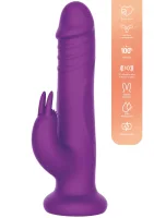 Vibrátor s rotujúcimi korálkami v tvare králika — obrázok 8