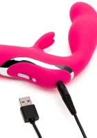 Vibračný bezramienkový popruh na penis — obrázok 7
