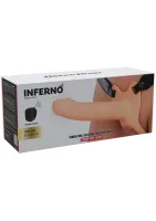 Vibračný silikónový strapon na penis s dutým penisom 18 cm — obrázok 3