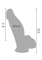 Ultra realistické silikónové dildo 18 cm — obrázok 8