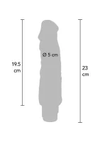 Vibrátor s dvojitou hustotou TPE 23 cm — obrázok 4