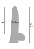 Ultra realistické silikónové dildo 21 cm — obrázok 2