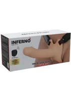 Vibračný silikónový strapon na penis s dutým penisom 16 cm — obrázok 3