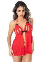 Babydoll s volánikmi Peek-a-boo — obrázok 3