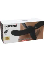 Dvojitý vibračný silikónový strapon na penis 14 cm — obrázok 3