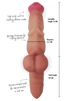 Vibračné dildo Mutant Rumbler z tekutého silikónu — obrázok 6