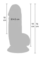 Realistické dildo z PVC 14 cm — obrázok 2