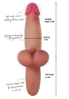 Vibračné dildo Heavy Hitter z tekutého silikónu — obrázok 6