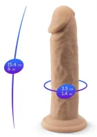 Dildo z pravej kože, model 2 (6 palcov) — obrázok 2