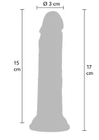 Realistický tekutý silikónový dong 17 cm — obrázok 8