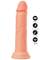 Realistický tekutý silikónový dong 20,5 cm — obrázok 7