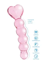 Análny dildo Crystal Heart — obrázok 3