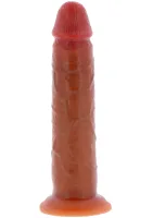 Vibračný silikónový análny penis predkožky 22 cm — obrázok 3