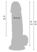 Realistické dildo z PVC 21 cm — obrázok 2