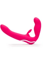 Vibračný bezramienkový popruh na penis — obrázok 4
