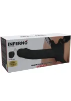Vibračný silikónový strapon na penis s dutým penisom 20 cm — obrázok 13
