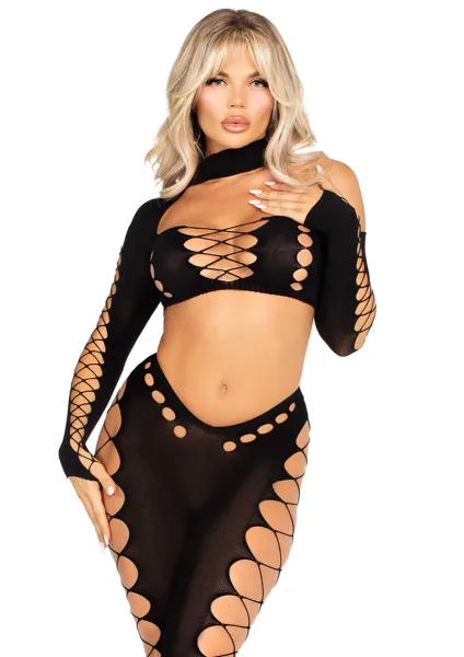 Seamless Cut-Out Crop Top and Legging