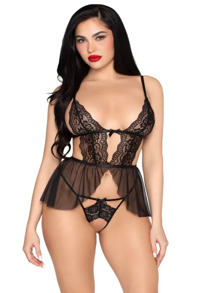 Babydoll and Crotchless Panty