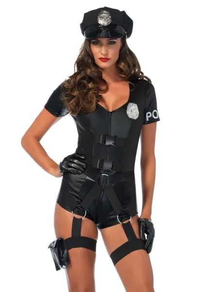 Flirty Five-0 Cop Romper