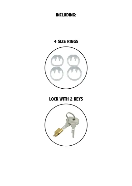 Clear Control Cock Cage Regular