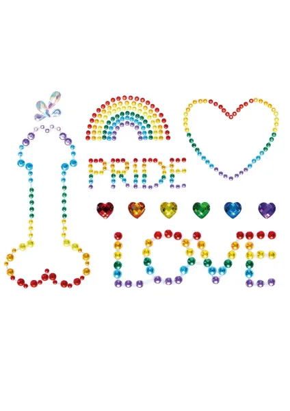 Pride Adhesive Body Jewels Stickers